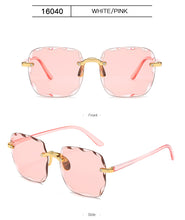Carica l&#39;immagine nel visualizzatore di Gallery, Square Sunglasses Women Frameless Gradient Sun Glasses Women/Men Brand Designer Retro Pink Outdoor Lentes De Sol Mujer