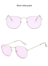 Load image into Gallery viewer, Vintage Square Sunglasses Women Retro Polygon Sun Glasses For Male Metal Small Frame Mirror Classic Oculos De Sol Feminino