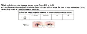 0 -50 -100 -150 To -600 Square Nearsighted Glasses Finished Full Frame Short-sight Eyewear Prescription Spectacles Black Frame