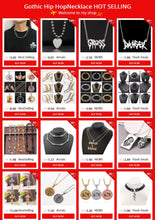 Load image into Gallery viewer, necklace she devil Women Igirl Heart Pendant Necklace Stainless Steel Harajuku Female Gothic Streetwear Chain Necklace