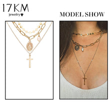 Carica l&#39;immagine nel visualizzatore di Gallery, Bohemian Gold Necklaces For Women Multilayer Fashion Pearl Pendants Necklace Portrait Chokers 2020 Trendy New Jewelry Gift