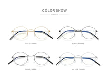 Load image into Gallery viewer, Screwless Eyewear Prescription Eyeglasses Frame Women Round Myopia Optical Denmark Korean Glasses Frame Men Titanium 98607