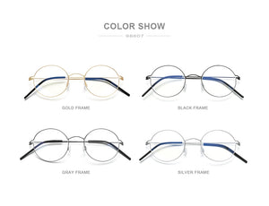 Screwless Eyewear Prescription Eyeglasses Frame Women Round Myopia Optical Denmark Korean Glasses Frame Men Titanium 98607