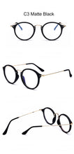 Carica l&#39;immagine nel visualizzatore di Gallery, 2022 Round Glasses Frame Glasses Women Mirror Eyeglasses Frames Women/Men Anti Blue Light Glasses Okulary