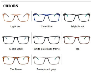 Square Men Glasses Frame Women Retro Student Myopia Eyeglasses Frame Transparent Men's Eyewear Frame