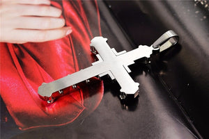New Fashion Arrow Necklace for Men Black Metal Punk POP Cross Pendant Necklace Trendy Simple Chain Jewelry Gift collar hombre