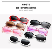 Load image into Gallery viewer, LongKeeper 2022 Small Oval Sunglasses Women Men Retro Vintage  Sun Glasses Ladies Black White Pink Clear Shades for Female 90s