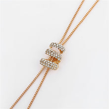 Load image into Gallery viewer, 2020 NEW High Quality Fashion Metal Long Tassel Rhinestone Crystal Pearl Long Chain Necklace Sweater Patry Necklace Jewelry