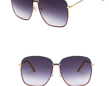 Load image into Gallery viewer, 2022 Fashion Metal Women Sunglasses Mirror Classic Large frame Retro Street Beat Glasses Travel Oculos De Sol UV400