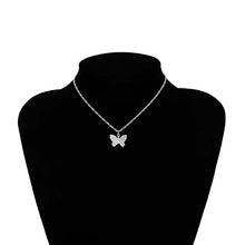 Load image into Gallery viewer, Vintage Metallic Gold Chain Butterfly Pendant Necklace Butterfly Pendant Women Ladies Necklace Jewelry for Valentine's Day Gifts