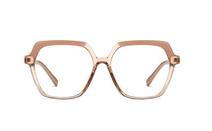 Plastic Titanium Glasses Frames Polygon Anti Blue Men Women Optical Fashion Computer Glasses