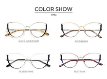 Load image into Gallery viewer, Clear Cat Eye Glasses Frame Women&#39;s Glasses Fake Prescription Round Glasses Female Myopia Eye Glasses For Beauty For PC