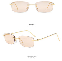 Load image into Gallery viewer, Rimless Sunglasses Women Small Frame Square Sun Glasses Women Luxury Brand Designer Sunglasses for Women Gafas De Sol