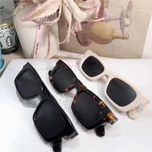Load image into Gallery viewer, Ladies Small Square Sunglasses Women  Narrow Frame Sun Glasses Retro Rectangle Eyewears Beige Eyeglasses