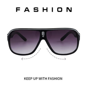 Retro Reflective Metal PC Women Fashion Square Large Frame Colorful Sports Sunglasses Men Versatile Big Motion Sunglasses