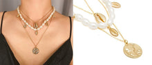 Load image into Gallery viewer, Constellation Carve Coin Pendant Necklace Simple Copper Leo Beads Clavicle Chain Necklace Sexy Couple Jewelry