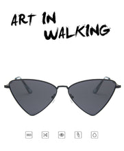 Load image into Gallery viewer, Small Triangle Cat Eye Sunglasses Women Vintage  Sun Glasses Female Ladies Cateyes Sunglass 2022 Retro Glasses