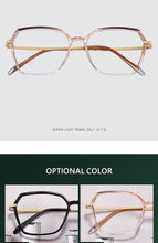 Carica l&#39;immagine nel visualizzatore di Gallery, Gmei Optical Women Ultralight Transparent Glasses Frame Square Plastic Spectacles Eyewear