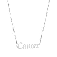 Carica l&#39;immagine nel visualizzatore di Gallery, 2020 New Constellation Zodiac Necklaces Jewelry for Women Antique Style Designed Letter Taurus Aries Necklaces Collier