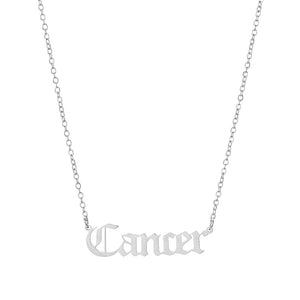 2020 New Constellation Zodiac Necklaces Jewelry for Women Antique Style Designed Letter Taurus Aries Necklaces Collier