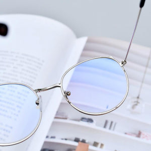 Women's Korean Eyeglasses For Women Transparent Clear Glasses  Retro Round Face Frame Sunglass