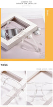 Load image into Gallery viewer, Transparent Retro Double Beam Flat Glasses Myopia Glasses Frame Trend Men And Women Art Glasses Frames Optical Eyewear D138