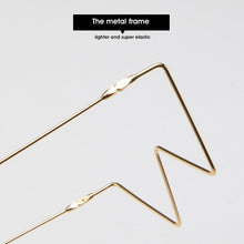 Load image into Gallery viewer, Glasses Women Triangle Half Frame Diamond Glasses Frame Retro Women Crystal Eyewear Glasses Without Lens Eyeglasses Frame