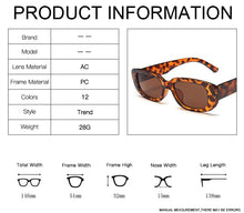Load image into Gallery viewer, 2022 Square Sunglasses Women Luxury Brand Travel Small Rectangle Sun Glasses Female Fashion Retro Lunette De Soleil Femme