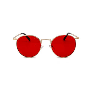 Fashion Clear Lens Metal Frame Sunglasses Retro Woman Glasses  Male Sun Glasses Round Gold UV400 Birthday Gift Items