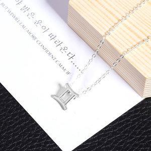Men Women 12 Horoscope Zodiac Sign Gold Pendant Necklace Aries Leo 12 Constellations Jewelry Kids Christmas Gifts 19NOV91