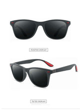 Carica l'immagine nel visualizzatore di Gallery, Square Retro Rivet Polarized Sunglasses UV400 Men's Glasses Classic Driving Sunglasses Oversized Sunglasses Men