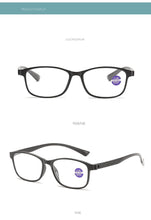 Load image into Gallery viewer, 0 -50 -100 -150 To -600 Square Nearsighted Glasses Finished Full Frame Short-sight Eyewear Prescription Spectacles Black Frame