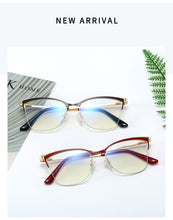 Load image into Gallery viewer, 2022 Fashion Square Anti-blue Glasses Frame Women Vintage Metal Optical Transparent Eyeglasses Female No Degree Oculos Feminino