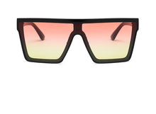 Load image into Gallery viewer, Vintage Square Sunglasses Woman Siamese Oversized Sunglasses Woman/Men Retro Sunglasses Lentes De Sol Mujer