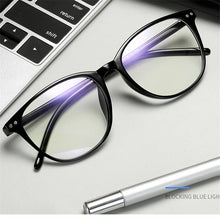 Load image into Gallery viewer, Plastic Vintage Eyeglasses Oval Myopia Blue Light Glasses Clear optical Computer Women Men Anti Blue Ray Glasses Frame