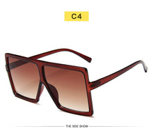 Load image into Gallery viewer, New Square Sunglasses Women Sun Glasses Female Eyewear Eyeglasses Plastic Frame Clear Lens UV400 Shade Fashion Driving