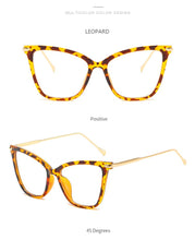 Load image into Gallery viewer, RBENN Lady Cat Eye Glasses Frames For Women Sexy Oversized Metal Frame Brand Designer Optical Eyeglasses Fashion Eyewear Female