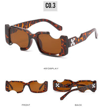 Load image into Gallery viewer, D&amp;T 2022 New Fashion Rectangle Sunglasses Women Men Brand Designer Distinctive Incomplete Style Gradients Lens PC Frame UV400