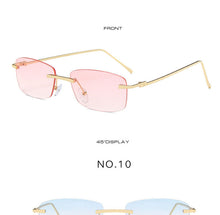 Load image into Gallery viewer, Rimless Sunglasses Women Small Frame Square Sun Glasses Women Luxury Brand Designer Sunglasses for Women Gafas De Sol