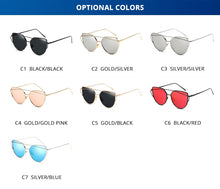 Load image into Gallery viewer, Classic Cat Eye Sunglasses Women 2022 Metal Big Cateye Sun Glasses For Ladies Vintage Mirror Shades Oculos UV400