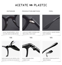 Carica l&#39;immagine nel visualizzatore di Gallery, Acetate Optical Glasses Frame Men Full Retro Vintage Round Circle Prescription Eyeglasses Nerd Women Spectacles Myopia Eyewear