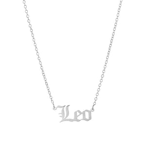 2020 New Constellation Zodiac Necklaces Jewelry for Women Antique Style Designed Letter Taurus Aries Necklaces Collier