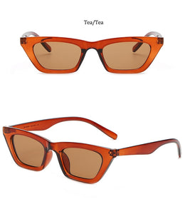 vintage Black Rectangle Shades Sun Glasses For Women Fashion 2022 New Fashion Small Square Sunglasses Woman Luxury Brand UV400