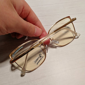 2022 Metal Square Anti-blue Glasses Frame Women Vintage Transparent Eyeglasses Female Spectacles Oculos Feminino