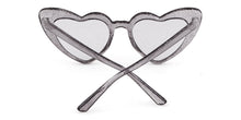 Load image into Gallery viewer, Trending Cat Eye Sunglasses Big Heart Popular Heart Sharp flash of light Glitter Pink Glasses High Quality Shades for Female