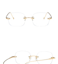 Load image into Gallery viewer, 2022 Women Glasses Frame Luxury Eyeglasses Frame Women Anti Blue Light Eyewear Optics Brand Women Frameless Spectacle