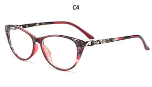 Fashion Women Cat Eye Glasses Frame Ultralight Plastic TR90 Female Myopia Prescription Spectacles Frames MD1835