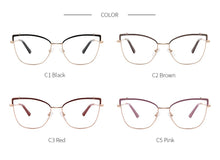 Load image into Gallery viewer, Optical Glasses Frame Women New Fashion Vintage Cat Eye Prescription Eyeglasses Women Myopia Spectacle Eyewear MG3574