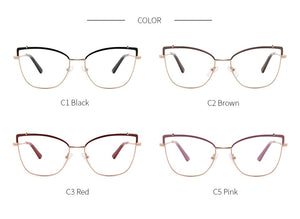 Optical Glasses Frame Women New Fashion Vintage Cat Eye Prescription Eyeglasses Women Myopia Spectacle Eyewear MG3574