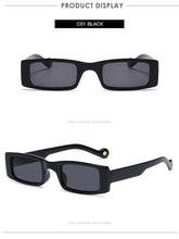 Carica l'immagine nel visualizzatore di Gallery, Occhiali da sole rettangolari piccoli alla moda da donna 2022 Steampunk anni '90 Occhiali da sole UV400 Occhiali da sole gotici da spiaggia Cat Eye Hip Hop Eyewear 